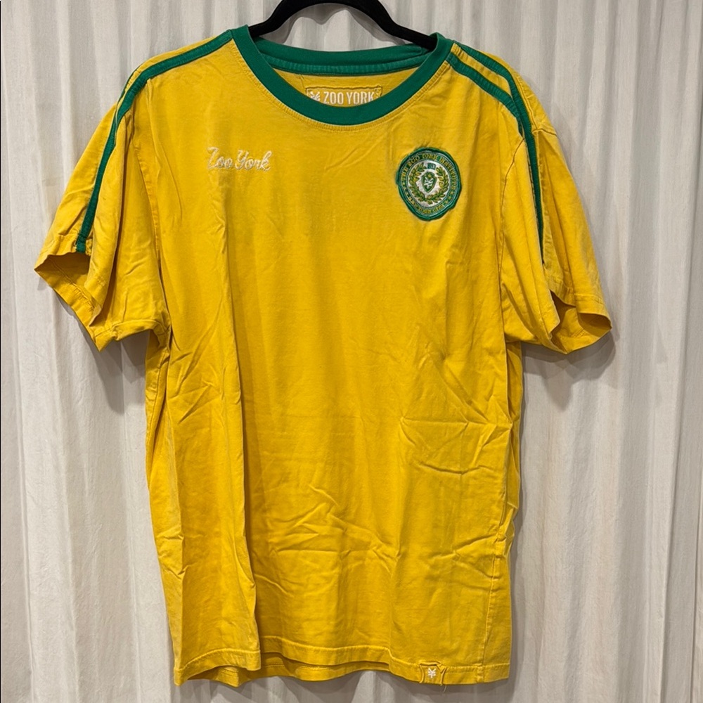 Zoo York Yellow and Green Jersey Shirt